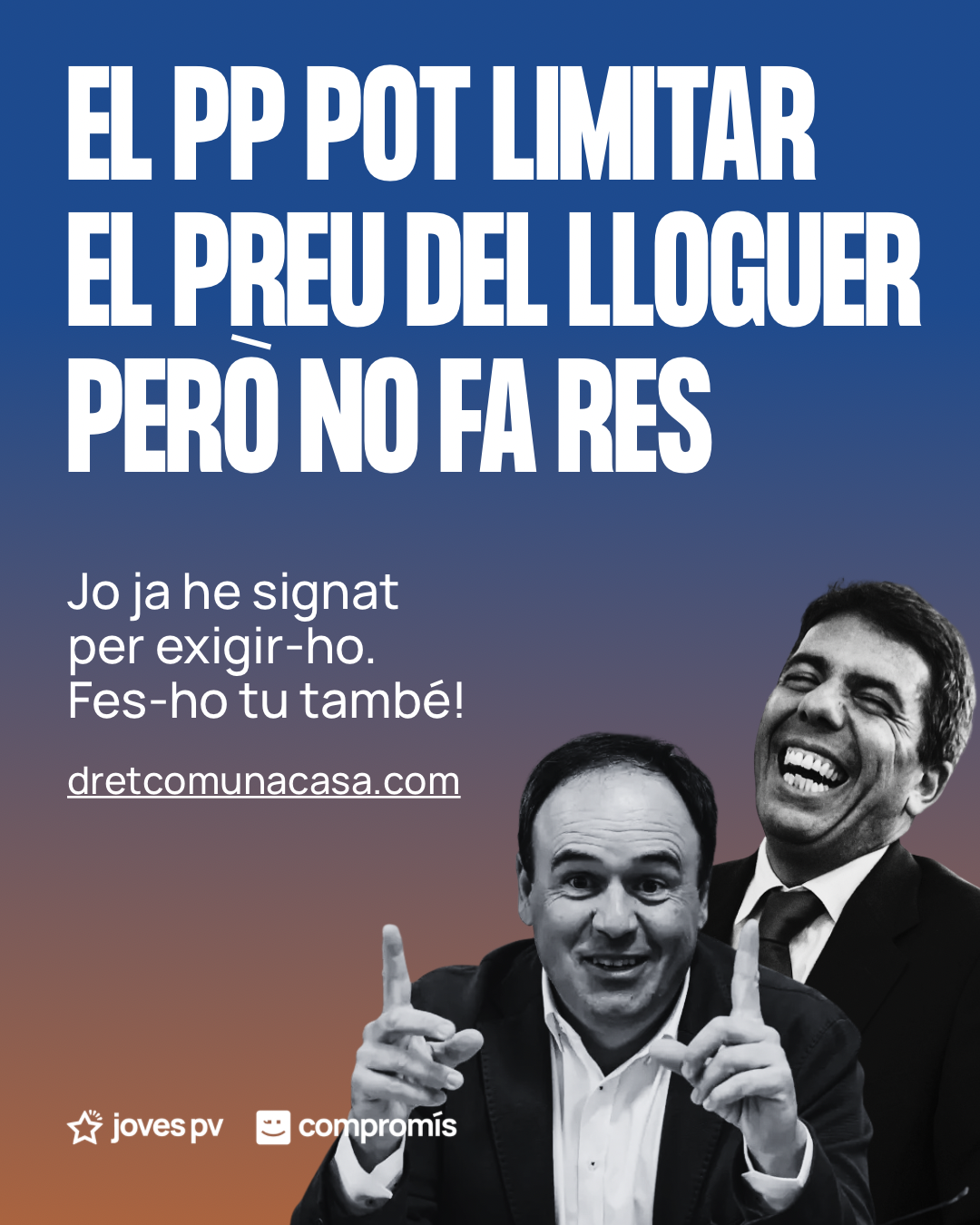 EL PP POT LIMITAR EL PREU DEL LLOGUER PERÒ NO FA RES